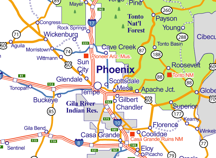 Phoenix City Map